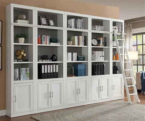 Wall Bookcase With Cabinets