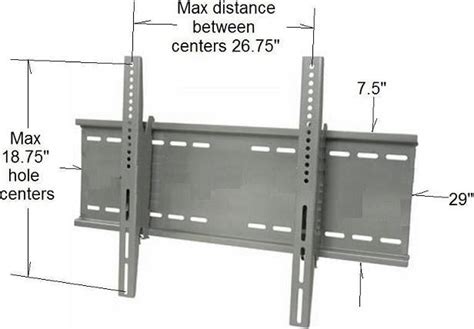 Wall Bracket Mount Size