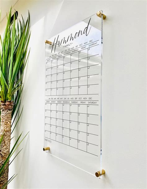 Wall Calendar Acrylic