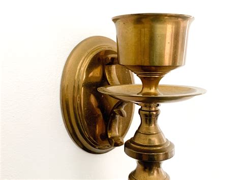 Wall Candle Holder Brass