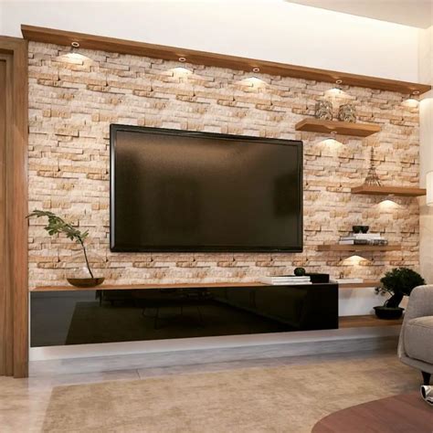 Wall Cladding Tiles For Tv Unit