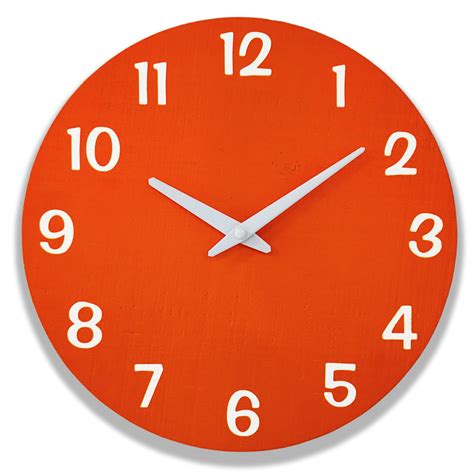 Wall Clock In Orange