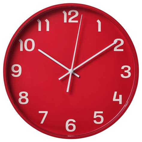 Wall Clock Red Color