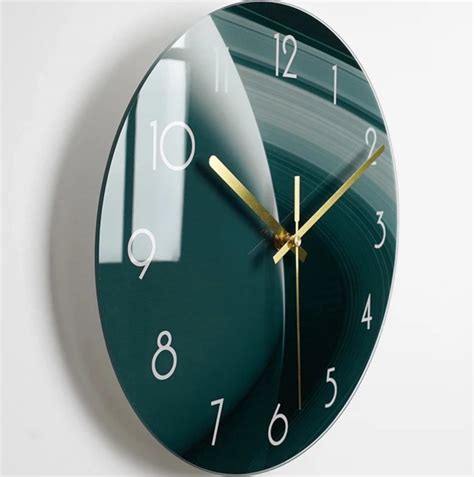 Wall Clock With Glass Face