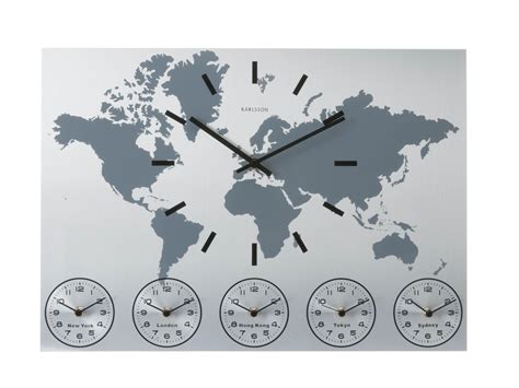 Wall Clock With World Time