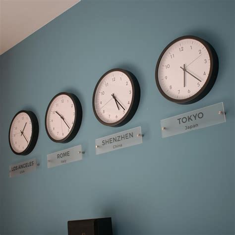 Wall Clock World Time Zone
