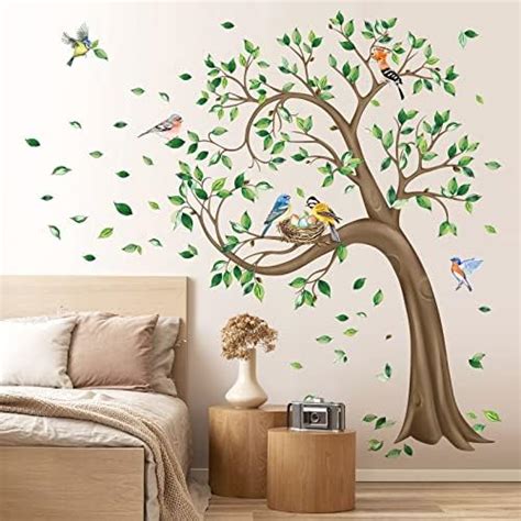 Wall Decals Leaves Flying