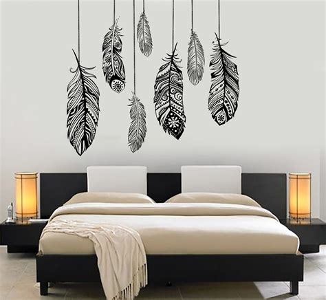 Wall decals on an empty bedroom wall
