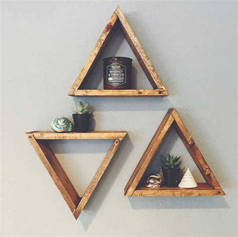 Wall Decor Triangle Shelf