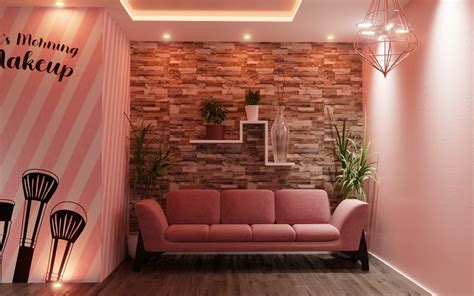 Wall Design For Makeup Studio