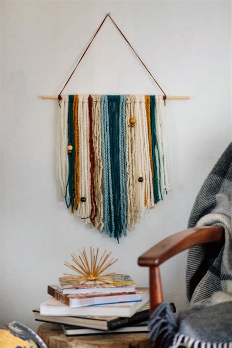 Wall Hanging From Yarn