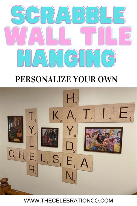 Wall Hanging Scrabble Tiles