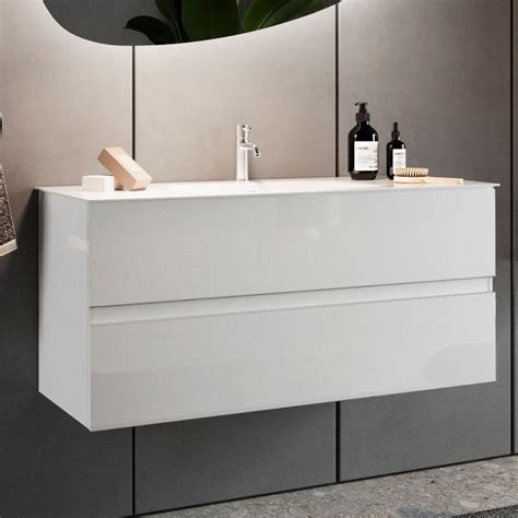 Wall Hung Vanity Unit Gloss White