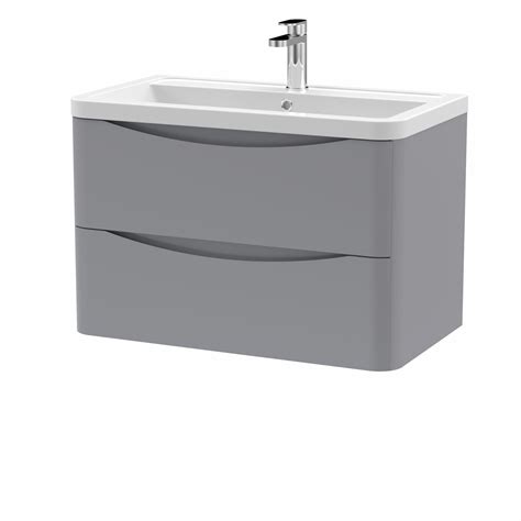 Wall Hung Vanity Unit With Ceramic Basin