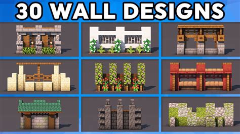 Wall Ideas Design Minecraft