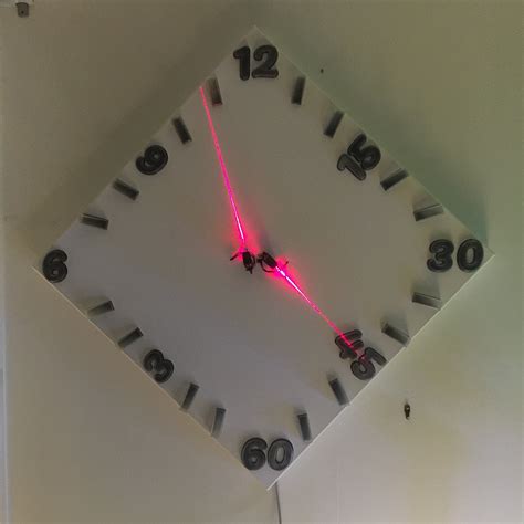 wall laser clock