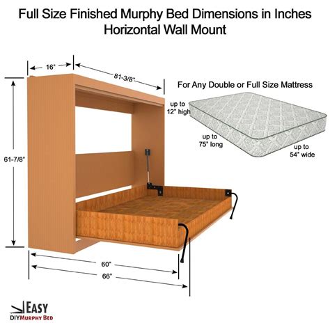 Wall Mount Bed Frame Plans