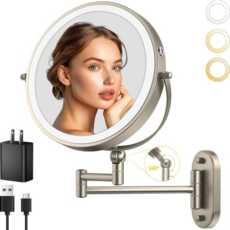 Wall Mount Light Magnifying Mirror