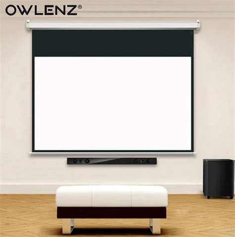 Wall Mount Projector Screen With Remote Control