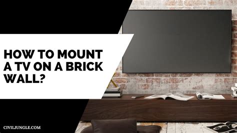 Wall Mount Tv On Brick