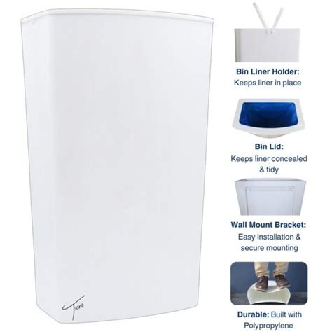 Wall Mounted Bin White