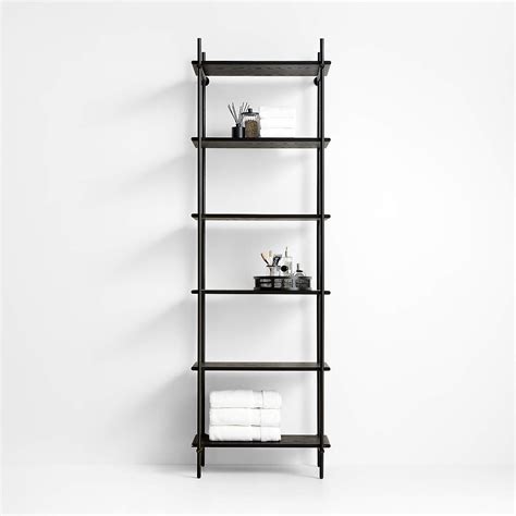Wall Mounted Bookcase Black