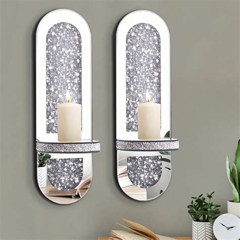 Wall Mounted Candle Holder Silver