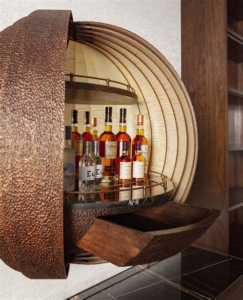 Wall Mounted Corner Drinks Cabinet