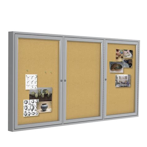wall mounted enclosed bulletin boards