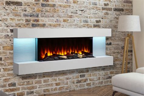 Wall Mounted Floating Electric Fireplace