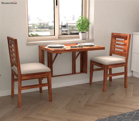 Wall Mounted Foldable Dining Table With Chairs