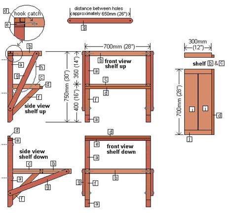 Wall Mounted Folding Work Table Plans