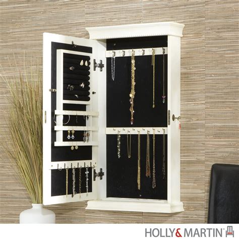 www.enter-tm.com:wall mounted jewelry holder with mirror