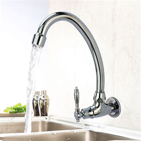 wall mounted kitchen faucets sizes