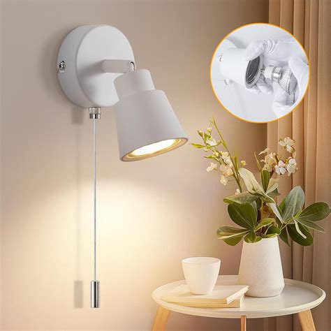 Wall Mounted Light With Pull Cord