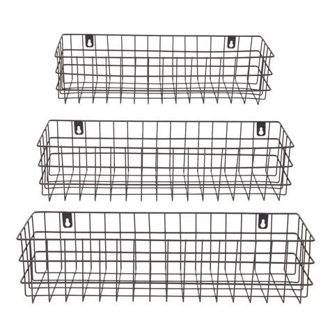 Wall Mounted Mesh Storage Baskets