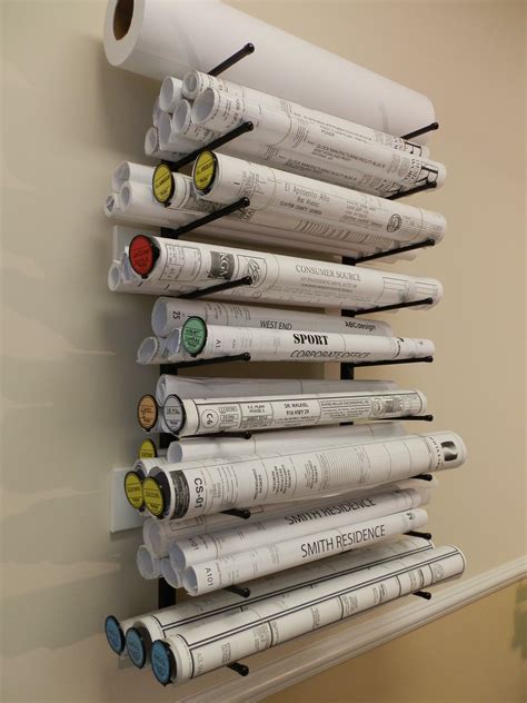 Wall Mounted Plan Rack