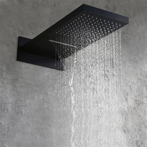 Wall Mounted Shower Head Black