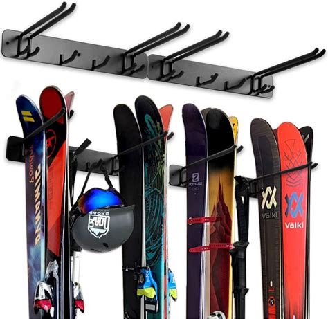 Wall Mounted Ski Hooks