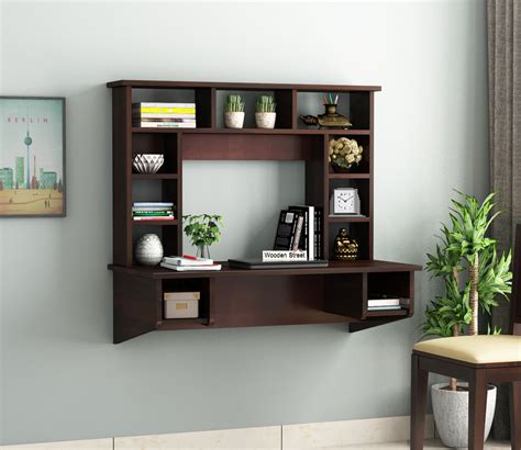 Wall Mounted Study Table With Storage