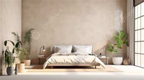 Wall mural in an empty bedroom