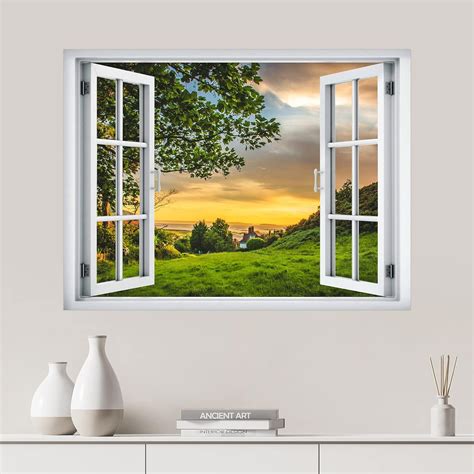 Wall Mural Window View