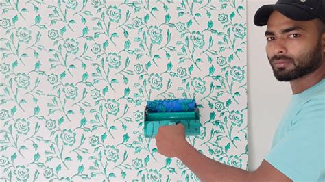 Wall Paint Design With Roller