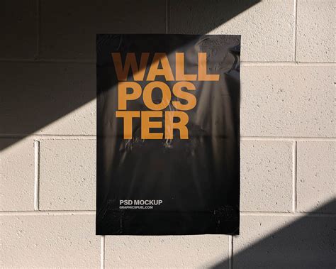 wall poster mockup