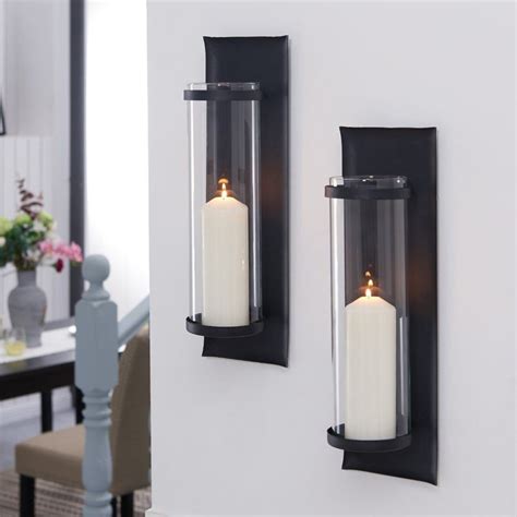 Wall Sconce With Glass Insert