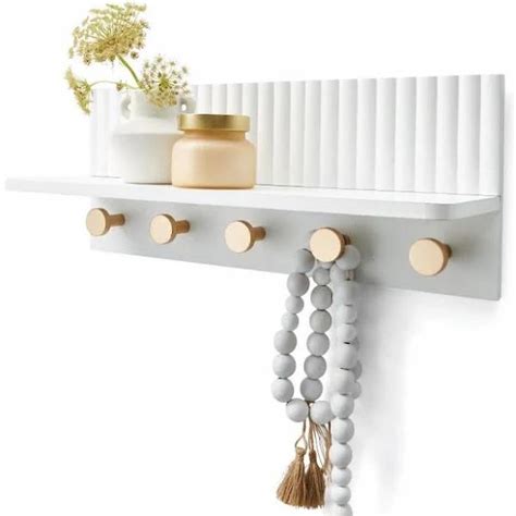 Wall Shelf With Hooks Kmart
