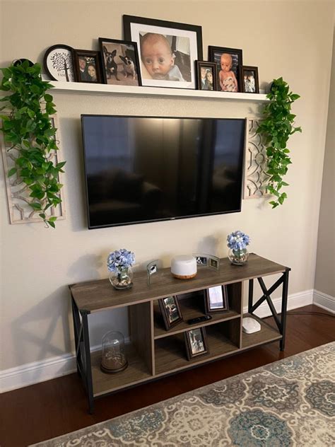 Wall Shelves Around Tv