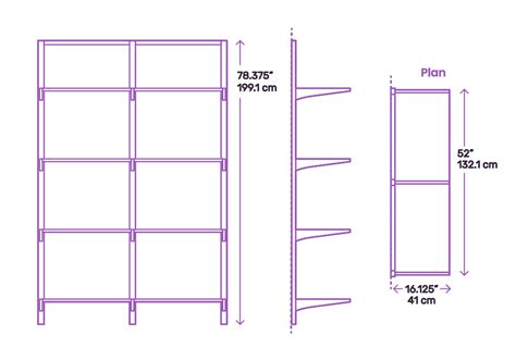Wall Shelving Unit Dimensions