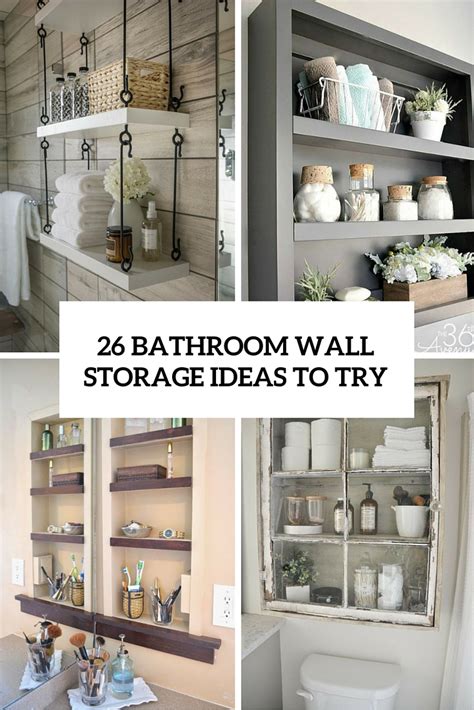 Wall Storage Bathroom Ideas