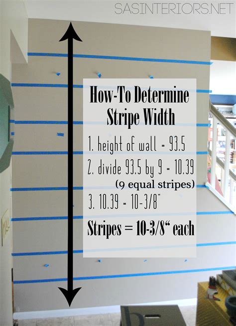 Wall Stripe Width Calculator